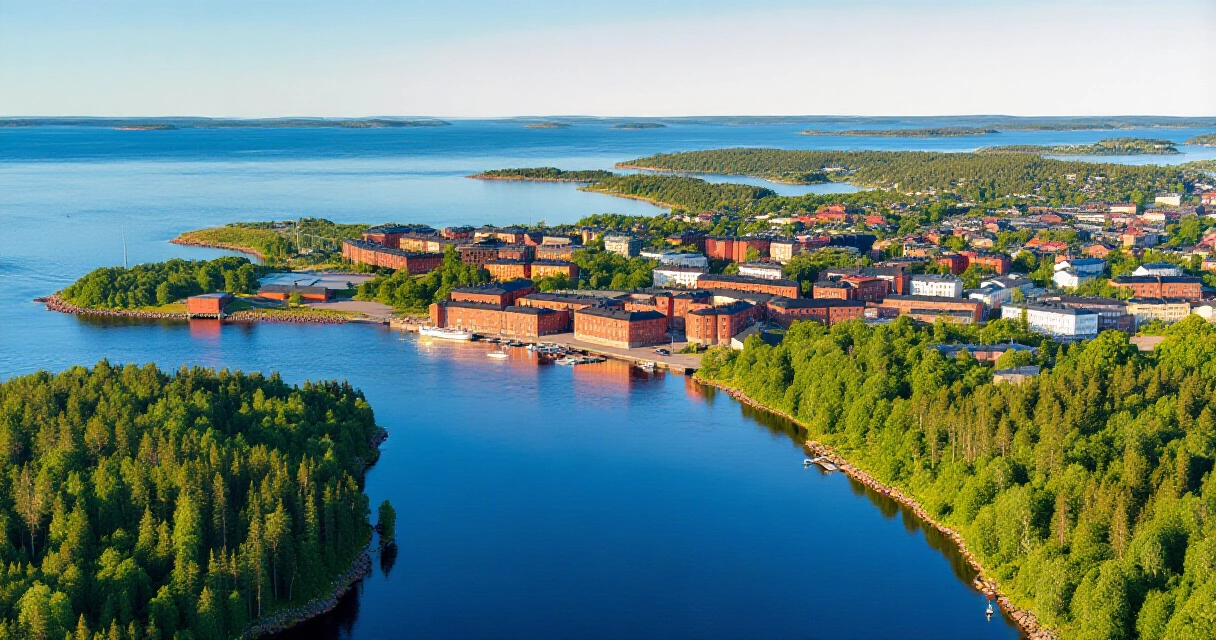 Turun kaupunki ja joki kesällä – Varsinais-Suomen alue ilmasta kuvattuna