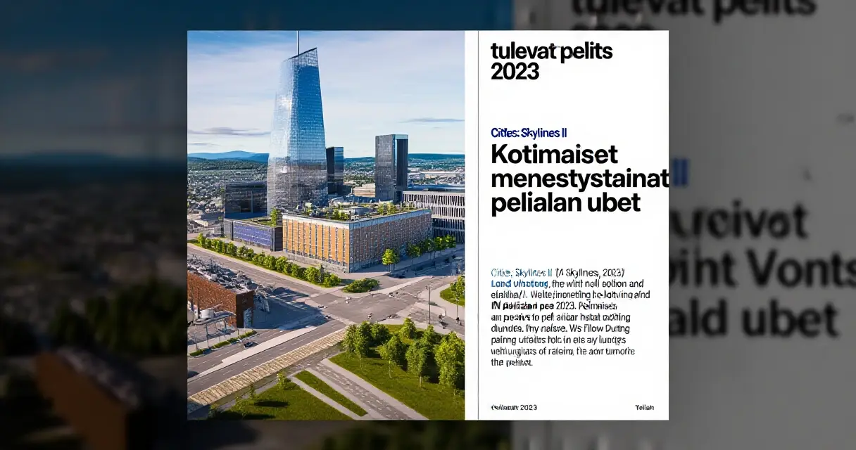 Kotimaiset menestystarinat: Cities: Skylines II