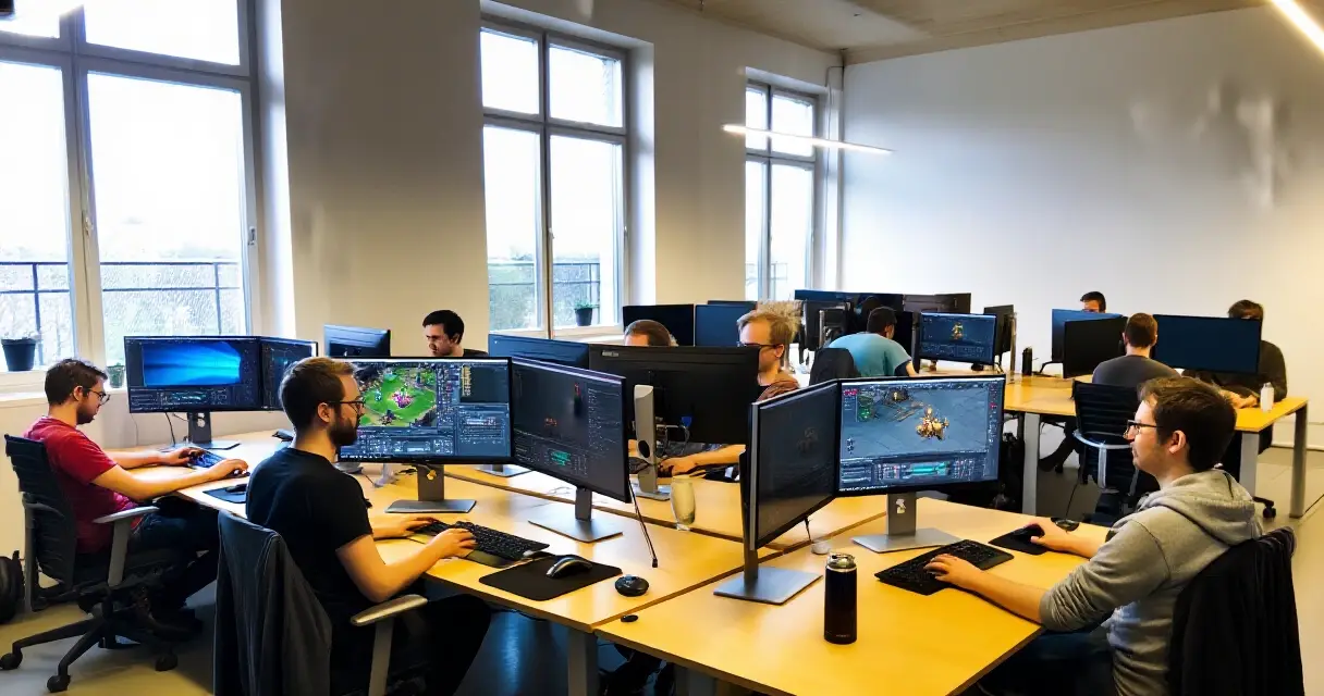 Suomalainen pelistudio &ndash; pelinkehitt&auml;ji&auml; t&ouml;iss&auml; avotoimistossa